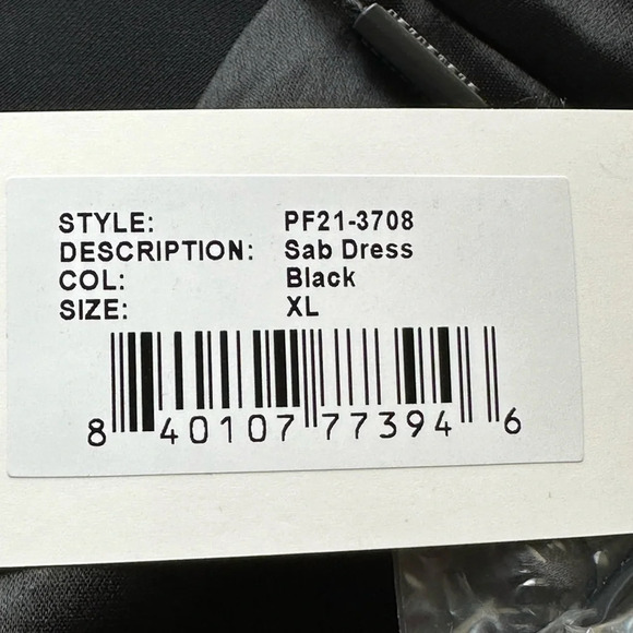 RETROFETE Sab Black Satin Maxi Dress Dark Romance Front Slit Glam Event, Size XL - Picture 13 of 16